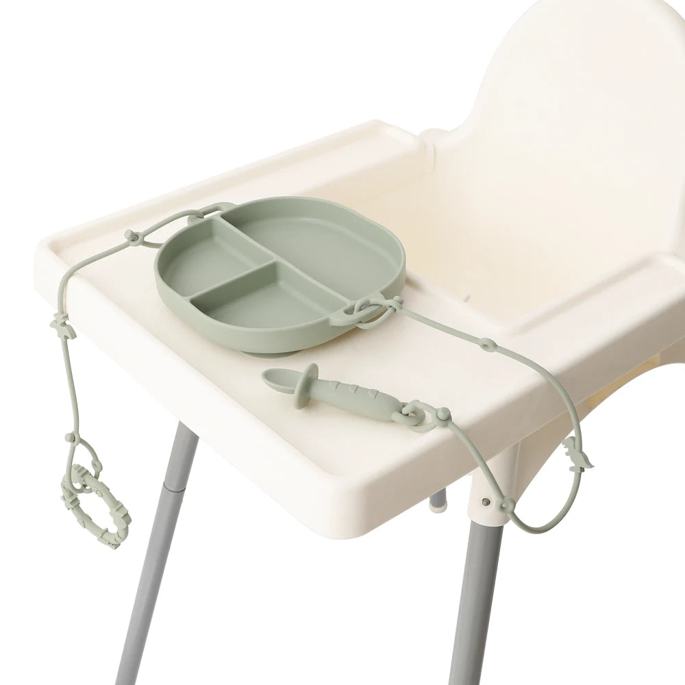 Baby Self Feeding Silicone Training Spoons First Stage Anti-Choke Led Weaning Supplies 6 Months +