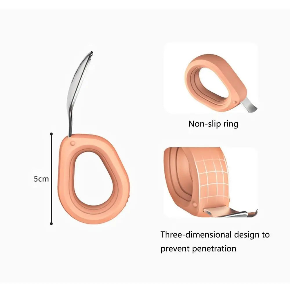Silicone Handle Baby Silicone Spoon Set Anti-slip Anti-Choke Design Auxiliary Food Forks Self Feeding BPA Free