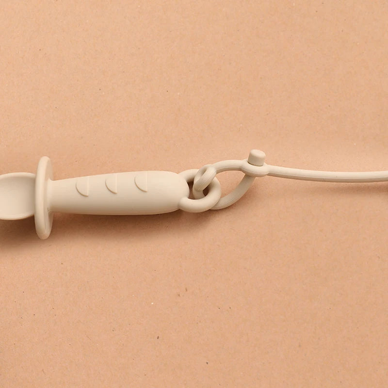 Baby Self Feeding Silicone Training Spoons First Stage Anti-Choke Led Weaning Supplies 6 Months +